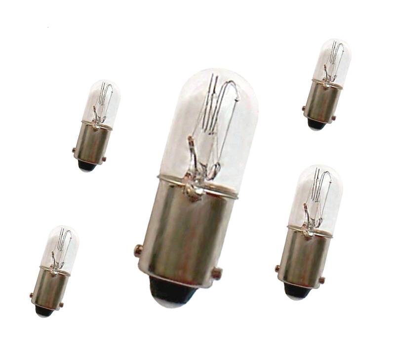 5x 6V Standlicht Lampe mit E-Zeichen Glühlampe Ba9s 4W für Simson S50 S51 SR50 von Mokix