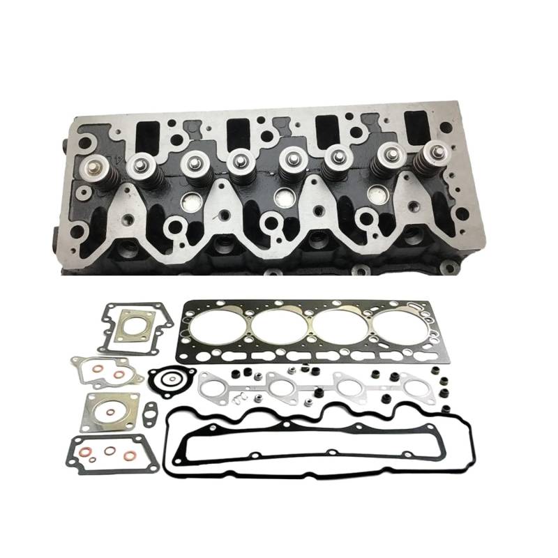 Molloparts 1G513-03020 1G51303020 Zylinderkopf-Assy kompatibel mit Kubota-Motoren V3300 V3300-E V3300-DI V3300-DI-T V3300-DI-B kompatibel mit Bobcat Kompaktladern A300 S220 S250 S300 von Molloparts