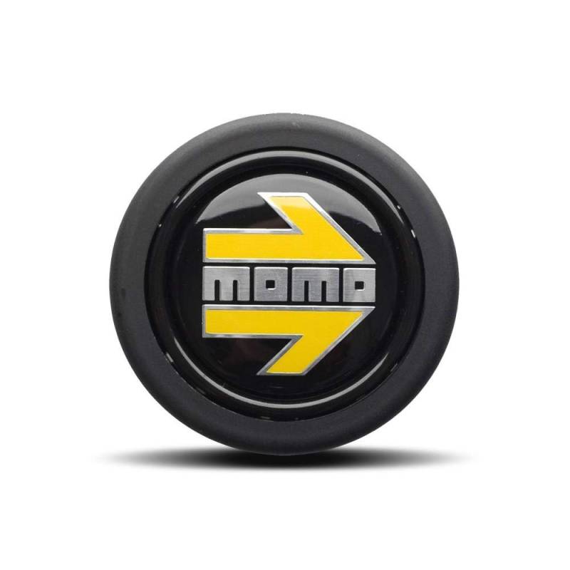 MOMO Arrow Taster mit Logo, glänzend, Schwarz, Gelb, 2 Stück von Momo