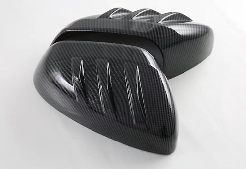 2 Stück Kohlefaser-Stil Auto-Rückspiegel-Abdeckung, Zierspiegel, dekorative Embleme, kompatibel mit MG ZS 2018–2025 von Momoap