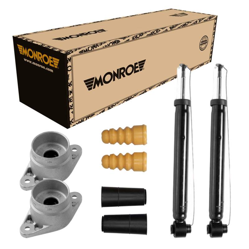 Monroe 2 Stoßdämpfer Hinten + Domlager und Staubschutz für A4 A4 Avant von Monroe Bundle