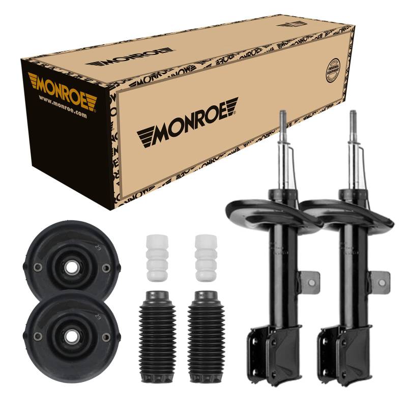 Monroe 2 Stoßdämpfer Vorne + Domlager und Staubschutz für Citroen Berlingo B9 von Monroe Bundle