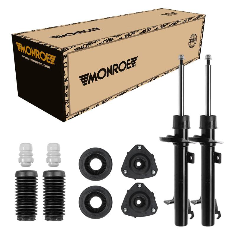 Monroe 2 Stoßdämpfer Vorne + Domlager und Staubschutz für Ford Fusion JUx von Monroe Bundle