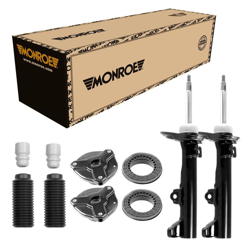 Monroe Stoßdämpfer OESpectrum Vorne + Domlager Staubschutz passend für Mercedes C-Klasse von Monroe Bundle