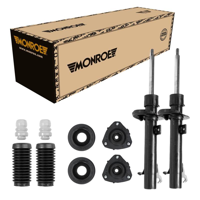 Monroe Stoßdämpfer Vorne + Domlager Staubschutz für Ford Fiesta 5 Mazda 2 DY von Monroe Bundle