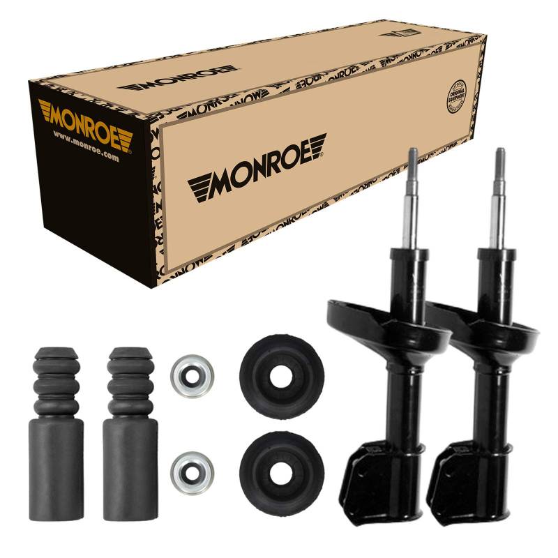 Monroe Stoßdämpfer Vorne + Domlager Staubschutz passend für Renault Clio 2 Thalia 1 LBx von Monroe Bundle