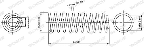 Monroe SP0002 Oespectrum Spiralfeder von Monroe