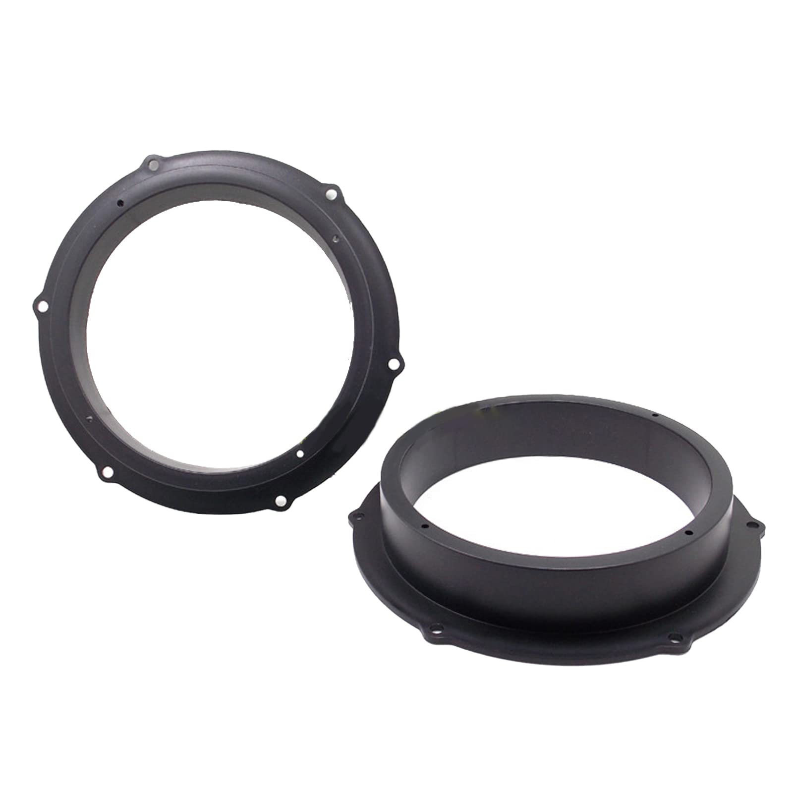 2 Stück schwarze 6,5 Zoll Auto Montage Abstandshalter Adapter Ringe geeignet für Auto Stereo Spacer von Montesy