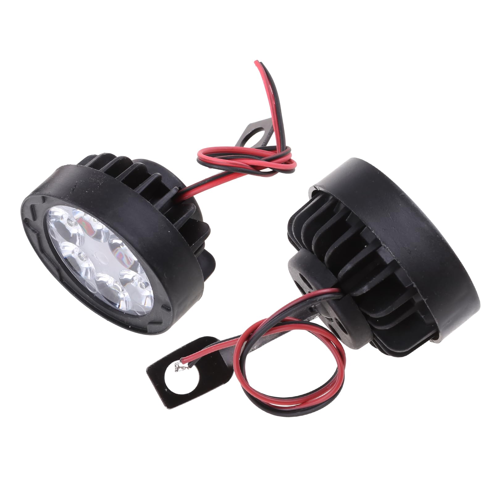 Montesy 2 x LED-Motorradfahrlicht, 6 LEDs, superhell, Nebelscheinwerfer, Arbeitsscheinwerfer für SUV von Montesy