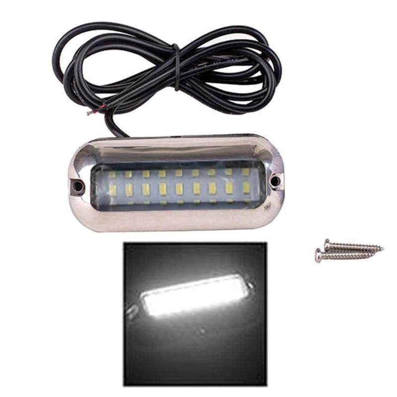 Montesy Boot Navigationsleuchte 50W 27 LED Unterwasser Ponton Marine Boot Heckleuchte IP68 Wasserdicht LED Schiffsleuchte von Montesy