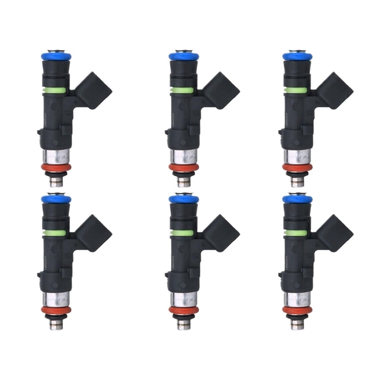 6-teilige Automotor-Injektoren，0280158154 12602223，Kraftstoffeinspritzsatz，Kompatibel mit Buick Enclave 3.6L V6 2007-2010 von MooTek