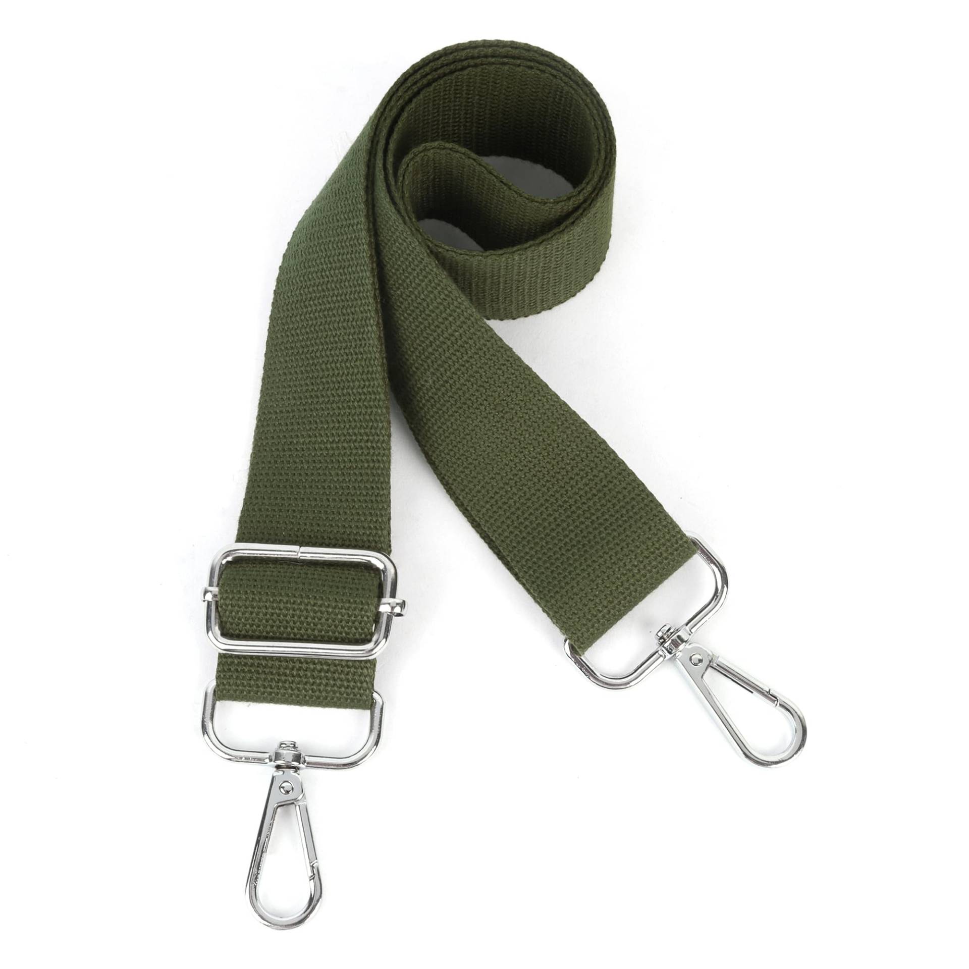 Moorle Breite Umhängetaschen Strap, Schultergurt für Taschen Verstellbarer, Schultergurt Taschengurt Armeegrün 3.8cm Breit, Canvas Handtasche Taschenriemen, Taschengurte zum Wechseln von Moorle