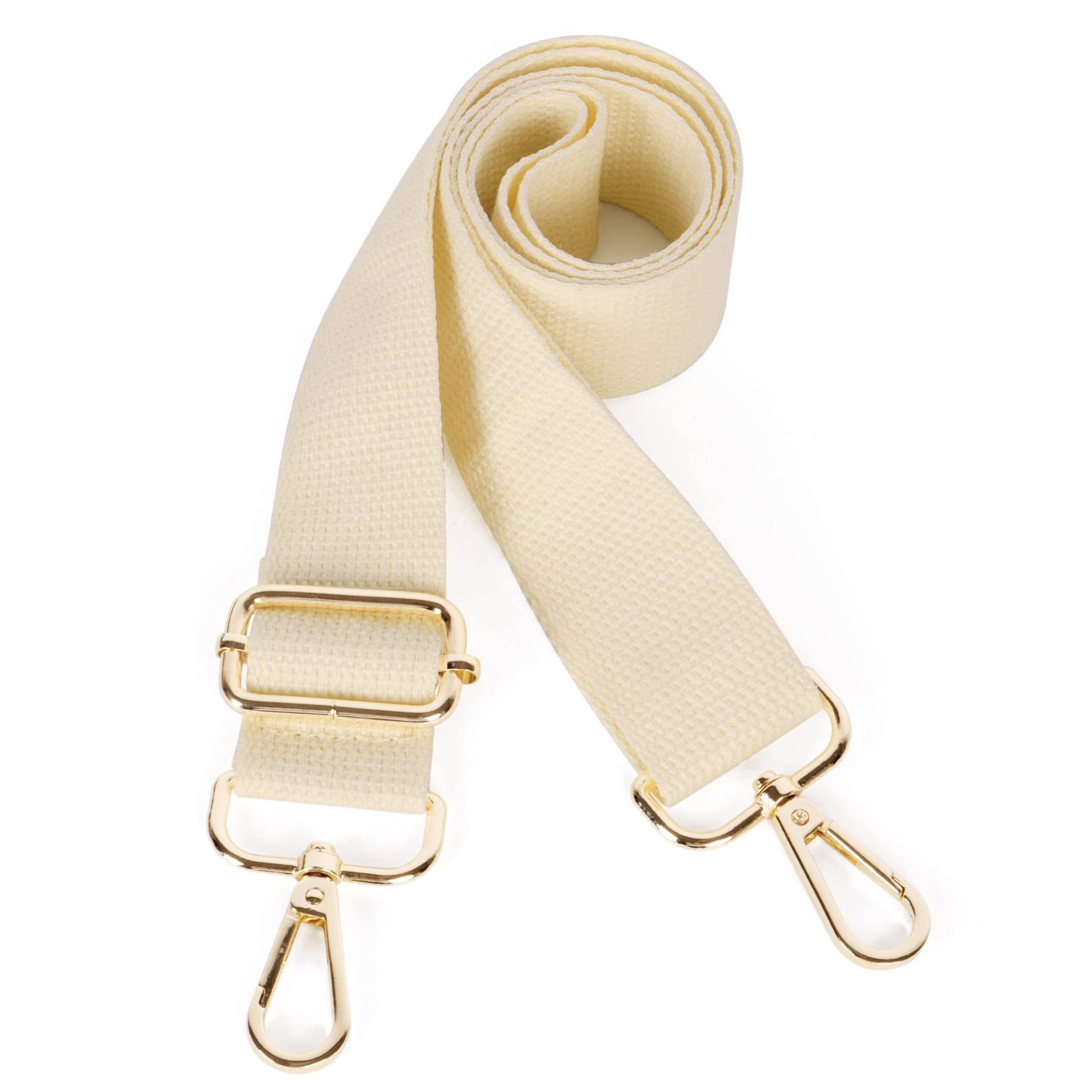 Moorle Breite Umhängetaschen Strap, Schultergurt für Taschen Verstellbarer, Schultergurt Taschengurt Beige 3.8cm Breit, Canvas Handtasche Taschenriemen, Taschengurte zum Wechseln von Moorle