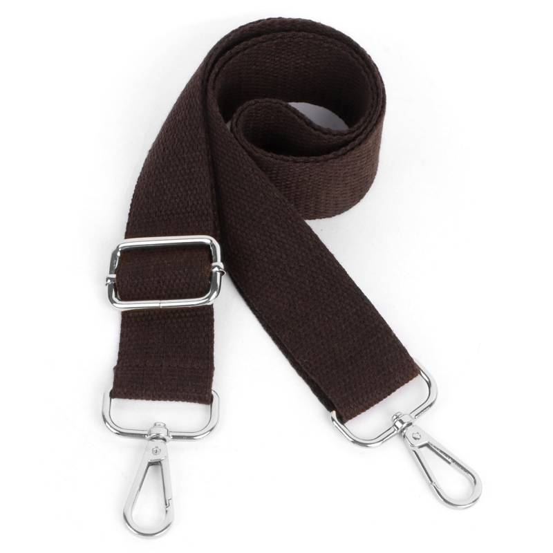 Moorle Breite Umhängetaschen Strap, Schultergurt für Taschen Verstellbarer, Schultergurt Taschengurt Braun 3.8cm Breit, Canvas Handtasche Taschenriemen, Taschengurte zum Wechseln von Moorle