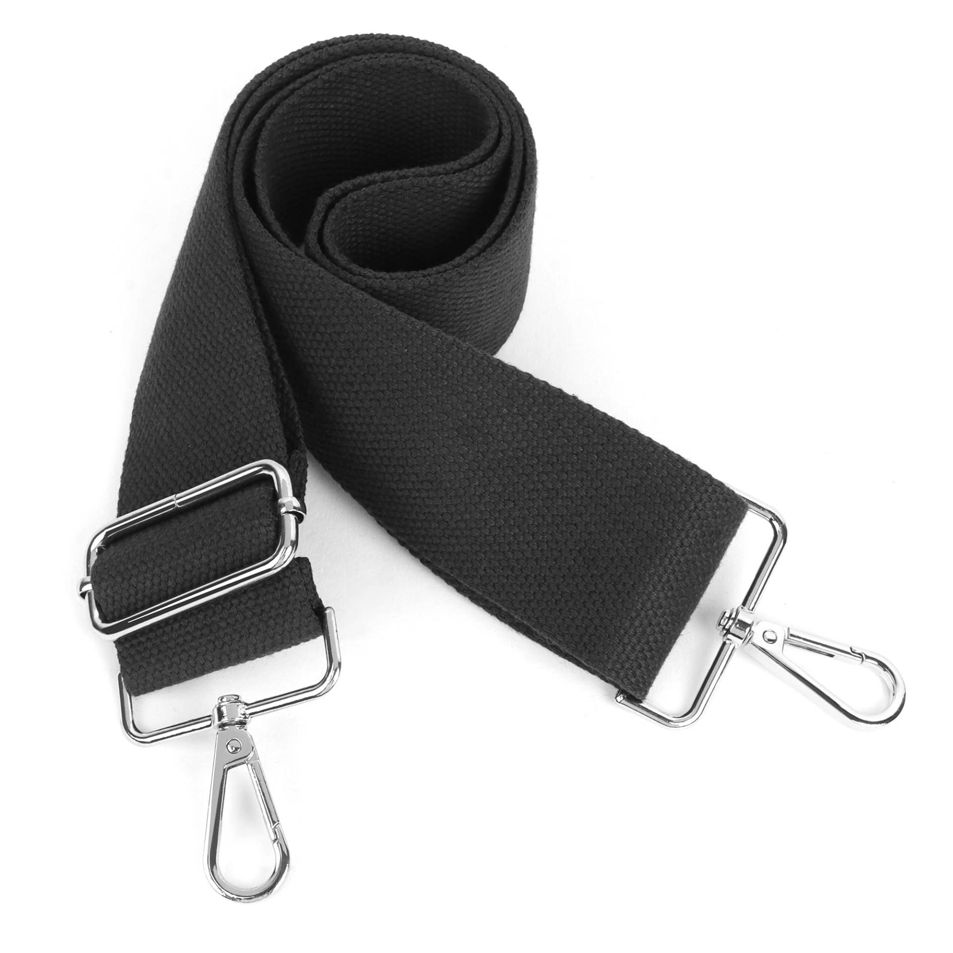 Moorle Breite Umhängetaschen Strap, 5cm Schwarz Breit Taschengurt Schultergurt, Schultergurt für Taschen Verstellbarer, Taschen Trageriemen Taschenriemen Handtaschen Gurt von Moorle