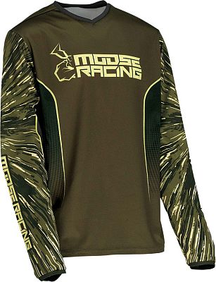 Moose Racing Agroid S22, Trikot Jugend - Dunkelgrün/Schwarz - L von Moose Racing