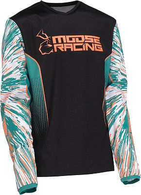 Moose Racing Agroid S22, Trikot Jugend - Orange/Schwarz - XS von Moose Racing