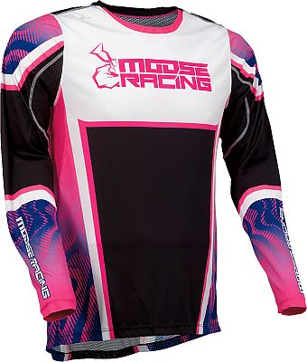 Moose Racing Agroid S23, Trikot - Pink/Lila/Schwarz - L von Moose Racing