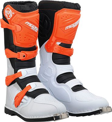 Moose Racing Qualifier MX, Stiefel - Orange/Weiß/Schwarz - 10 US von Moose Racing