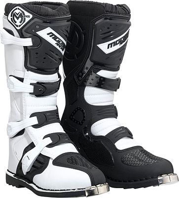 Moose Racing Qualifier MX, Stiefel - Weiß/Schwarz - 10 US von Moose Racing