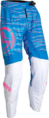 Moose Racing Qualifier S22, Textilhose - Blau/Pink/Weiß - 36 von Moose Racing