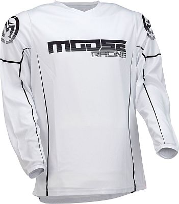 Moose Racing Qualifier S22, Trikot - Schwarz/Weiß - 3XL von Moose Offroad