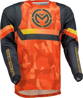 Moose Racing Sahara S22, Trikot - Orange/Gelb/Schwarz - 3XL von Moose Racing