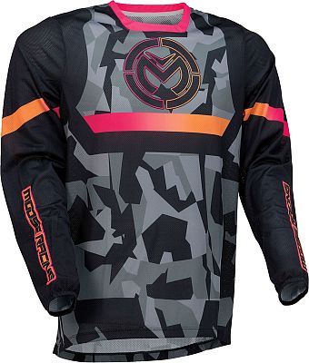 Moose Racing Sahara S22, Trikot - Schwarz/Orange/Grau - 3XL von Moose Racing