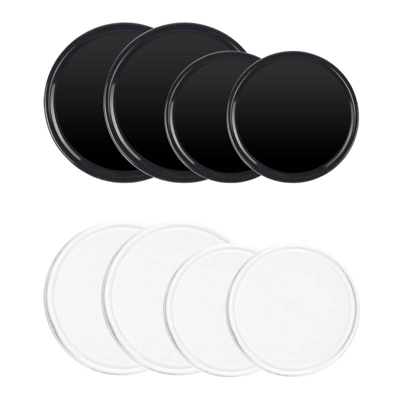 8 Stück Auto Anti Rutsch Matte Antirutschmatte für Handy Waschbare Nano Gel Pad Doppelseitig Klebende 2 Farben Antirutsch Pads für Armaturenbrett und Handy 8CM und 5CM von Mooshy