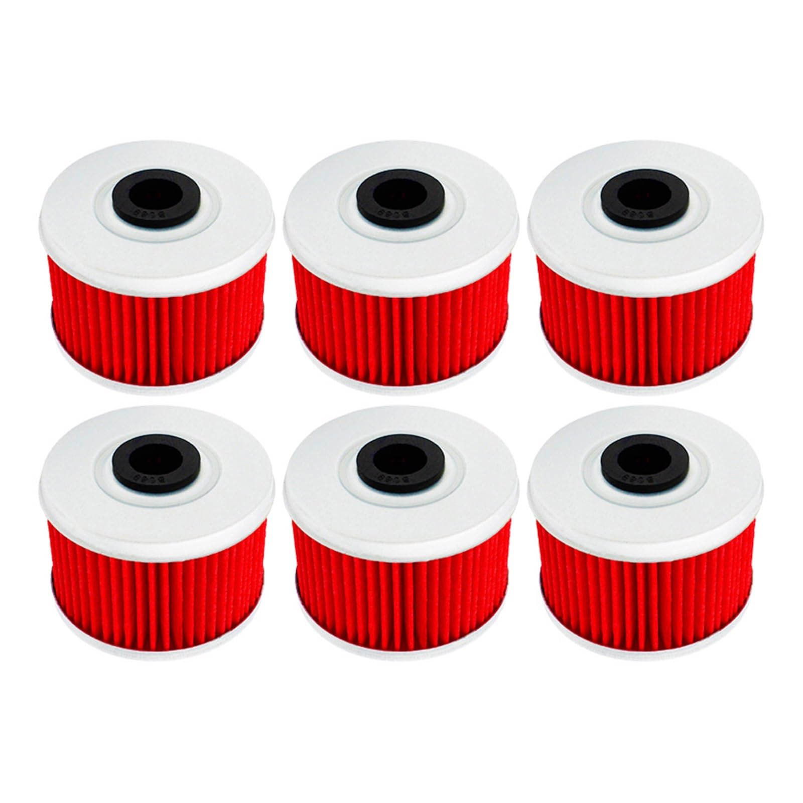 2/4/6 Stück Motorrad-Ölfilter for ATC250SX ATC350X SXS 500 Fourtrax Rancher TRX 200 300 350 400 420 Foreman 450 500 520(Red-6 pcs) von Mooyaya