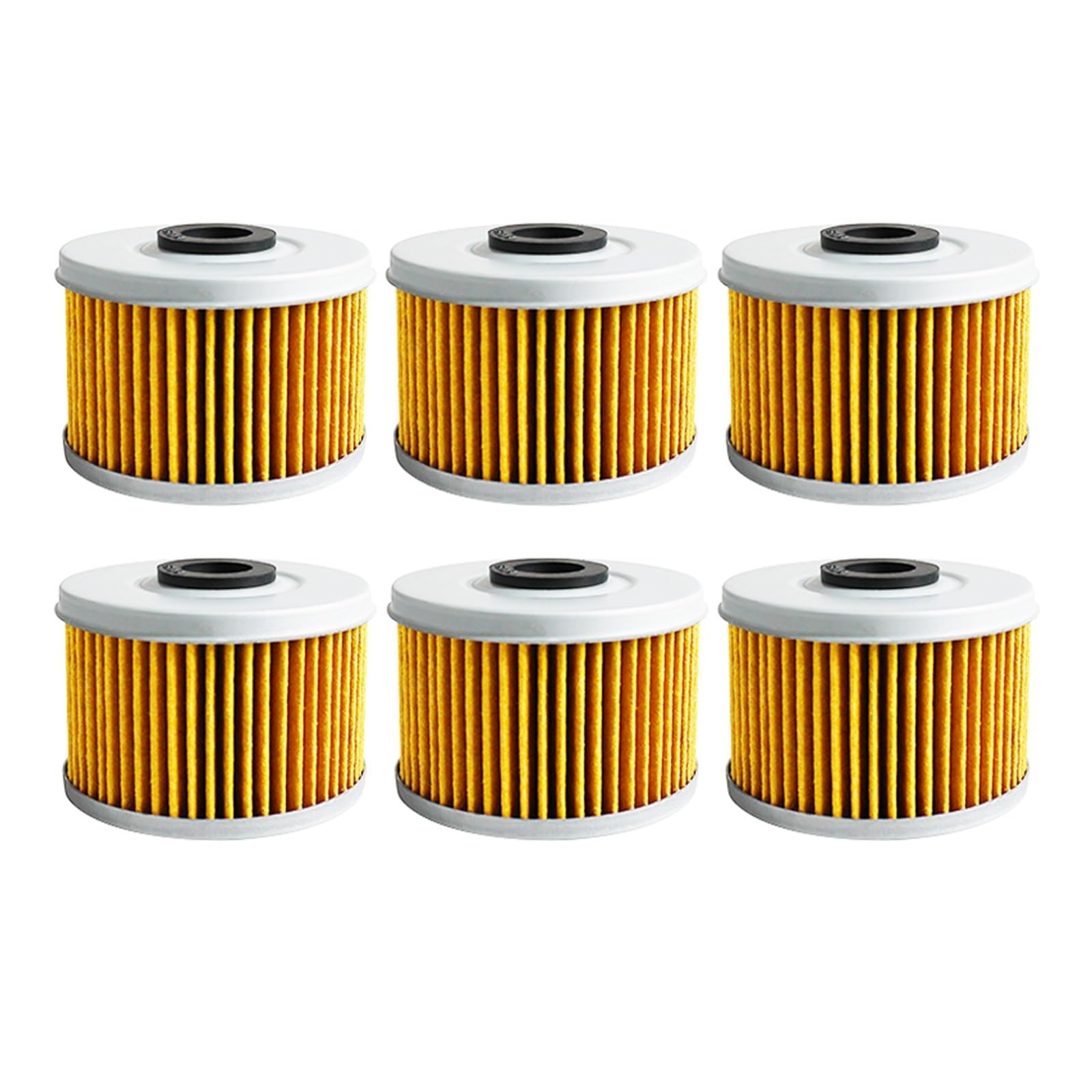 2/4/6 Stück Motorrad-Ölfilter for ATC250SX ATC350X SXS 500 Fourtrax Rancher TRX 200 300 350 400 420 Foreman 450 500 520(Yellow-6 pcs) von Mooyaya