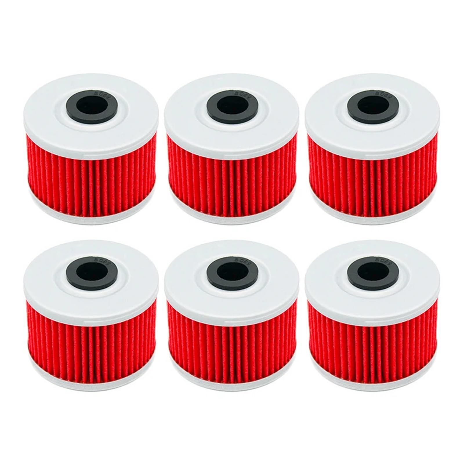 2/4/6 Stück Ölfilter for KLX110 KLX125 KLX250 KLX 125 250 D-Tracker KLX140 KLX150 KLX250R KLX250S KLX300R KLX450R(Red-6 pcs) von Mooyaya