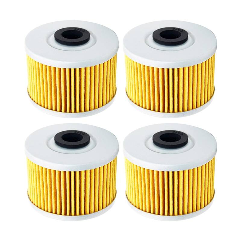 2/4/6 Stück Ölfilter for KLX110 KLX125 KLX250 KLX 125 250 D-Tracker KLX140 KLX150 KLX250R KLX250S KLX300R KLX450R(Yellow-4 pcs) von Mooyaya