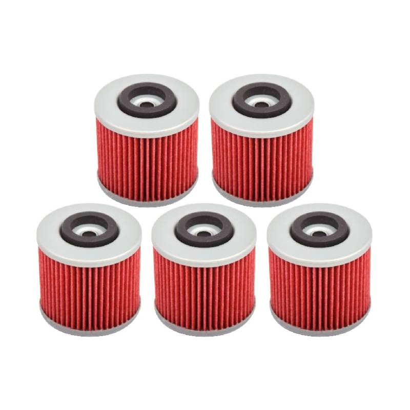 2/5 Stück for XVS400 XVS 400 DRAGSTAR 400 1996-2007 XVS250 XVS 250 2001-2007 XVS1100 XVS 1100 DRAGSTAR Ölfilter(5 Pcs) von Mooyaya