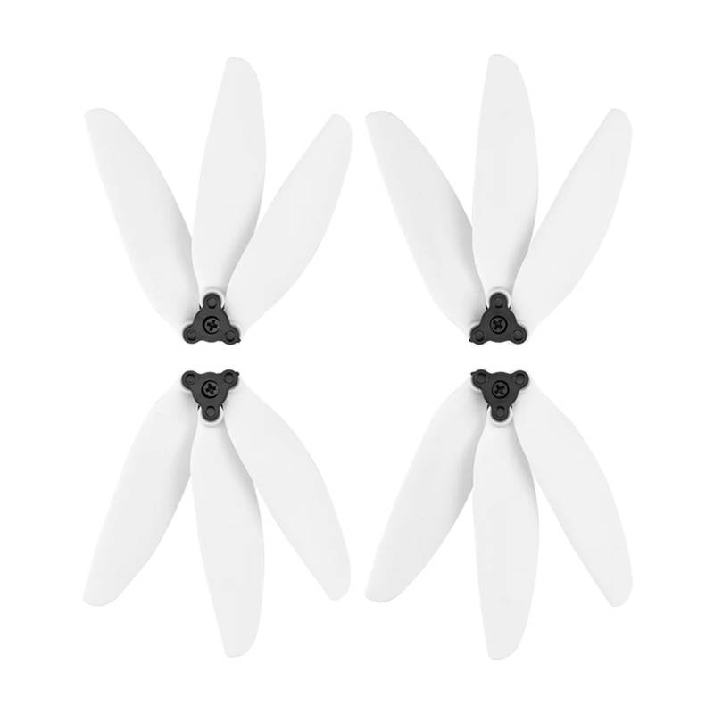 2 Paar 3-Blatt-Drohnenpropeller for D-JI Mavic Mini 2/Mini Ersatzprops(WHITE) von Mooyaya