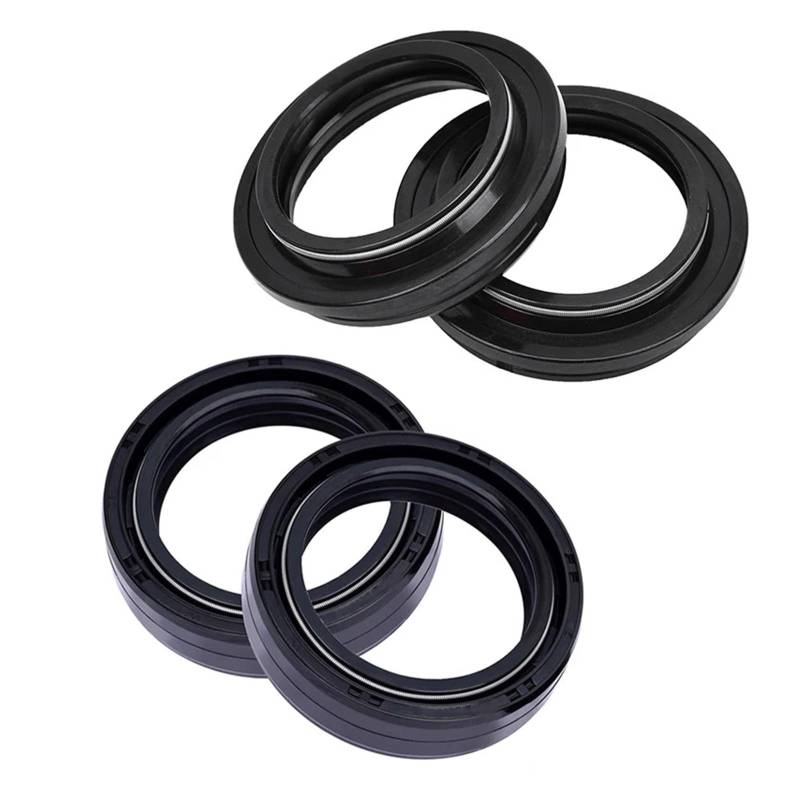 35 * 47 * 10,5 motorrad Teile Gabel Dämpfer Öl Dichtung for RMX 50 for rs50 for SX 65 XC65 for MX 250(2pcs seal 2pcs cover) von Mooyaya