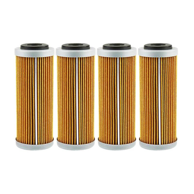 4/6 Stück Motorrad-Ölfilter for SX SXF SXS EXC EXC-F EXC-R XCF XCF-W XCW SMR250 300 350 400 450 500 505 530 2007–2020(4pcs-yellow) von Mooyaya