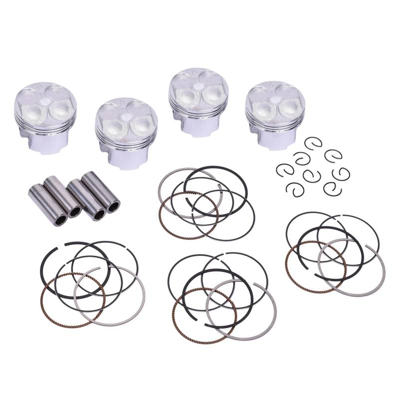 4 Stück 56 mm 56,25 mm 56,5 mm 56,75 mm 57 mm STD ~ + 100 Motorrad-Motorkolbenringe for FZR400 FZR400RR FZR EXUP 400 1989–1994(Add 0.25 size) von Mooyaya