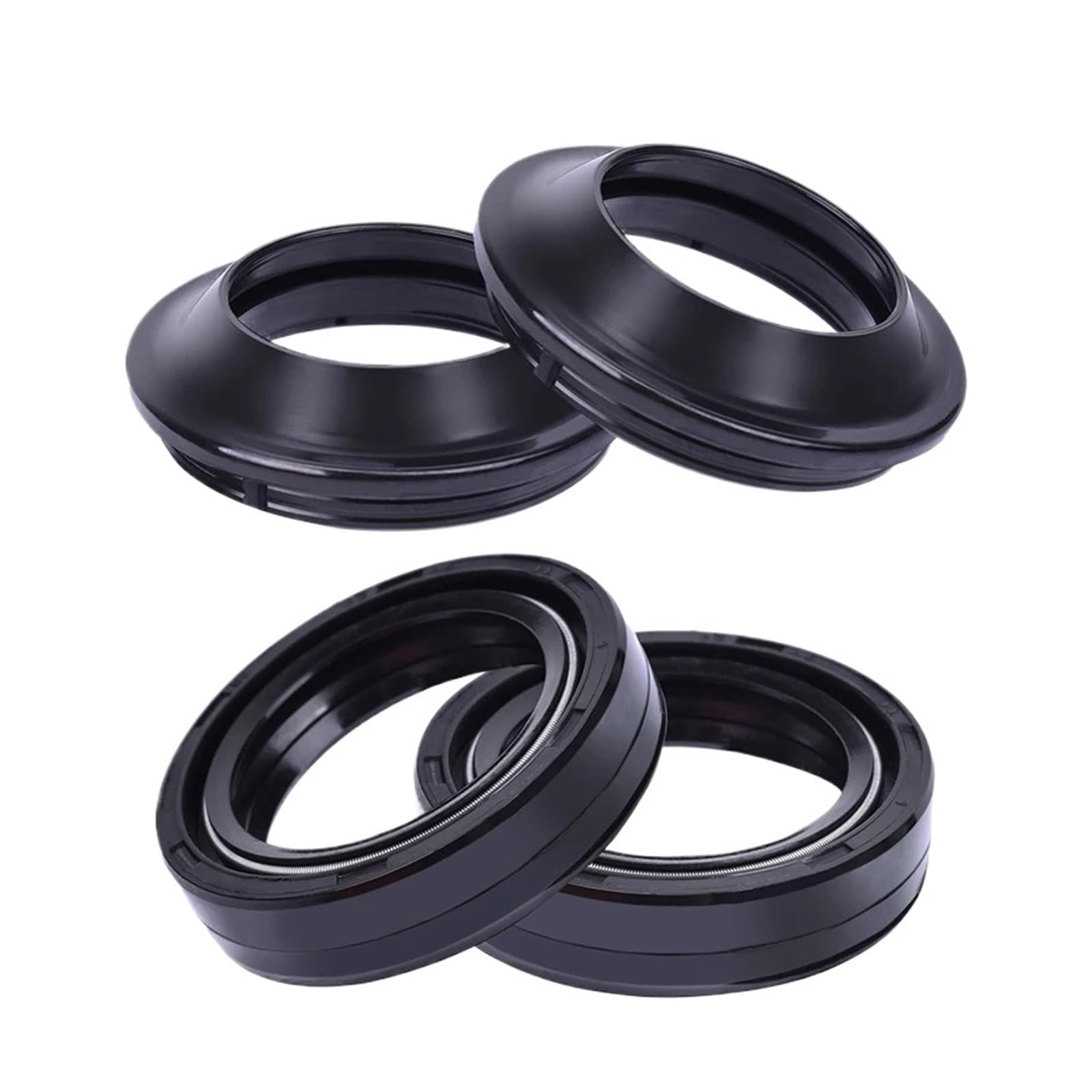 43x55x9,5 Motorrad Gabel Dämpfer Öl Dichtung Staub Dichtung for ZX1000 ZX-10R ZR1200 ZX1200 ZG1400 ZX1400 VN1600(Oil seal dust seal) von Mooyaya