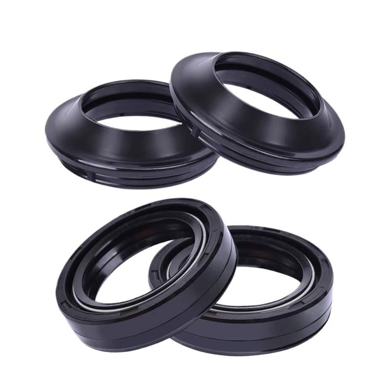 43x55x9,5 Motorrad Gabel Dämpfer Öl Dichtung Staub Dichtung for ZX1000 ZX-10R ZR1200 ZX1200 ZG1400 ZX1400 VN1600(Oil seal dust seal) von Mooyaya