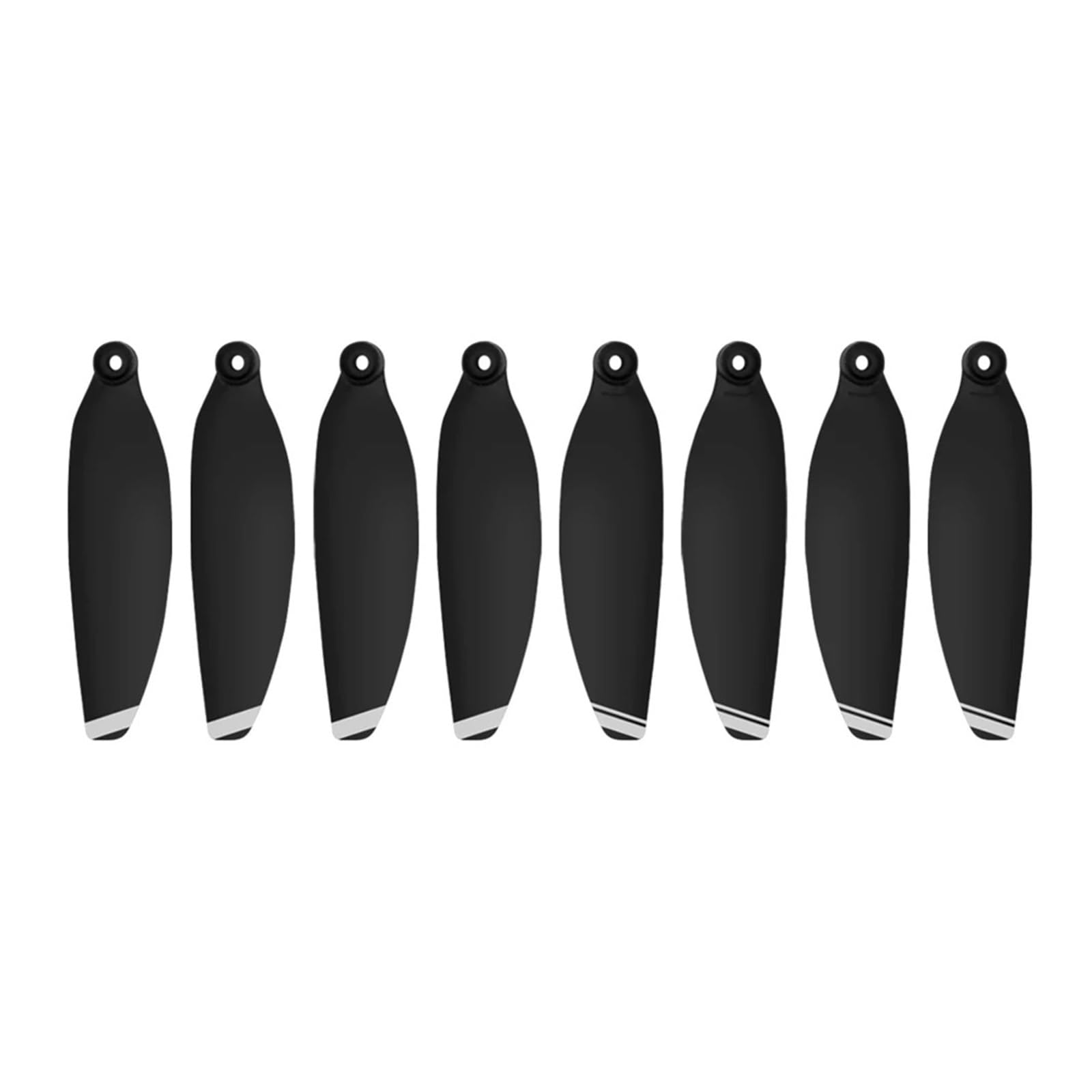 8 Stück 4726F Kunststoff Propeller Prop Blade Zubehör for D-JI Mavic Mini RC Drone(Black silver) von Mooyaya