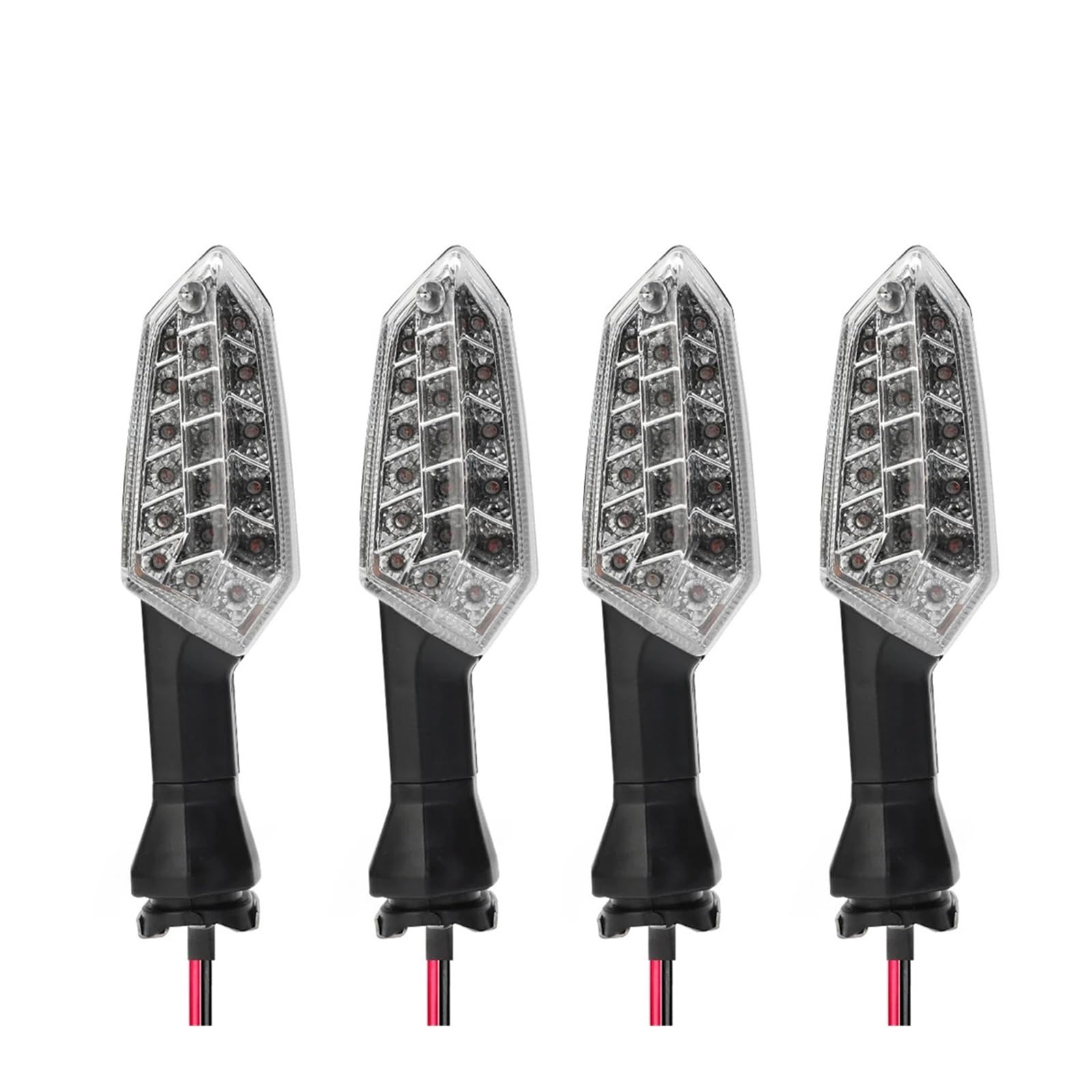 Blinker Licht for KLE 650/1000 Z250 Z300 Z400 Z650 Z750 Z800 Z1000 ZRX1200 Motorrad Anzeige Lampe(2 Pairs Clear) von Mooyaya