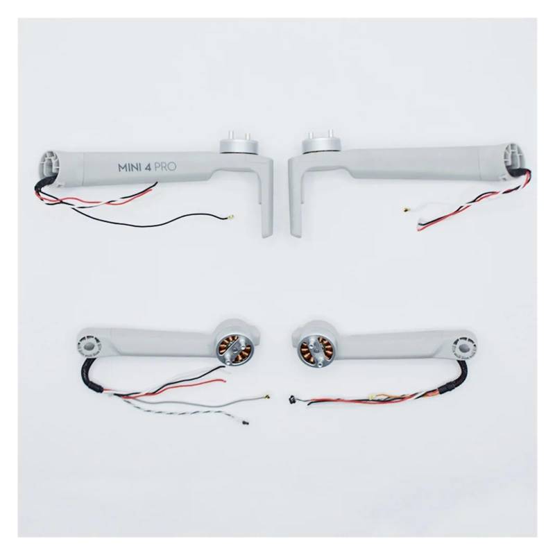 D-JI Original Motor Arme for D-JI Mini 4 Pro Links Rechts Vorne Hinten Arm mit Motoren for D-JI Mini 4 Pro Drone Reparatur Ersatzteile(1 set) von Mooyaya