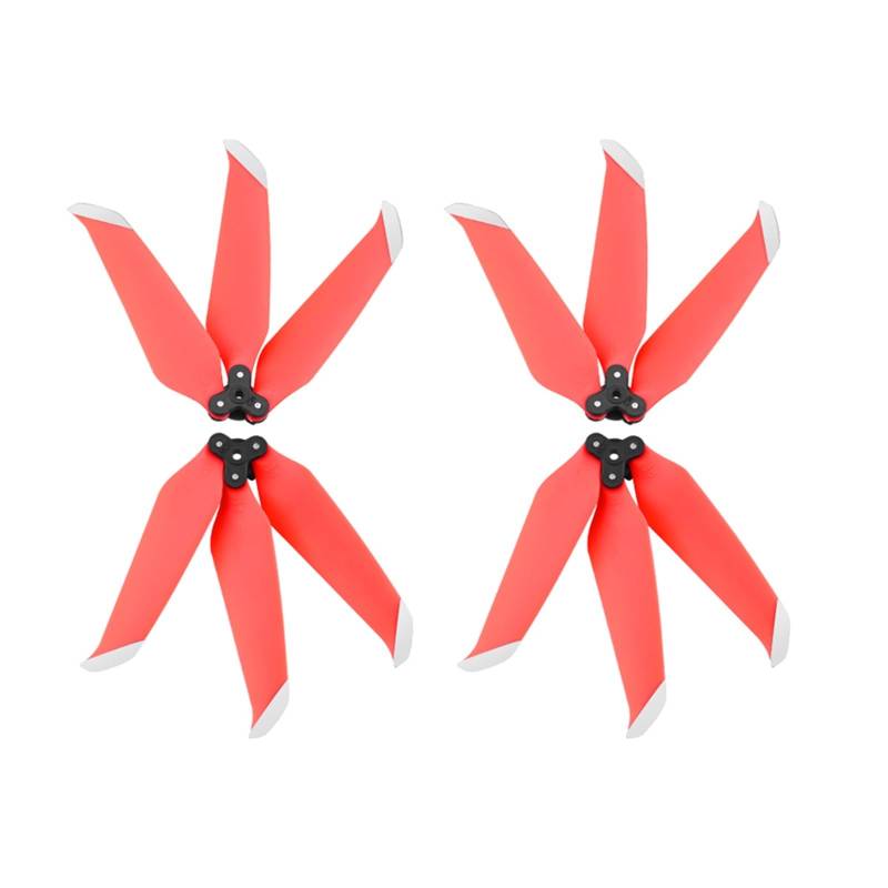 Drei-Blatt-Propeller for D-JI Mavic Air 2/Air 2S Schnellspanner, faltbar, drei Propeller, Flügelventilatoren, Ersatzteile, Drohnenzubehör(Red) von Mooyaya