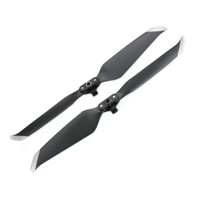 Drone Mavic Air 2 Propeller 7238F Requisiten Quick Release Propeller Klingen for D-JI Mavic Air 2 Zubehör(Black Silver 2pcs) von Mooyaya