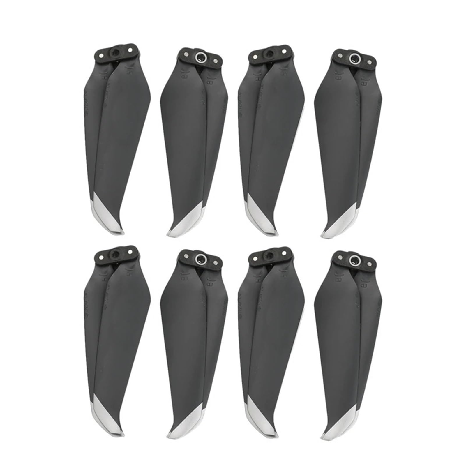 Drone Mavic Air 2 Propeller 7238F Requisiten Quick Release Propeller Klingen for D-JI Mavic Air 2 Zubehör(Black Silver 8pcs) von Mooyaya