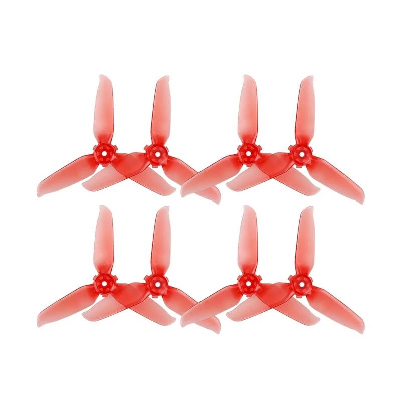 Drone Propeller for D-JI FPV Combo 5328S Requisiten Klinge Ersatz Quick Release Flügel Fan Ersatz for D-JI FPV Zubehör(Red Props 8pcs) von Mooyaya