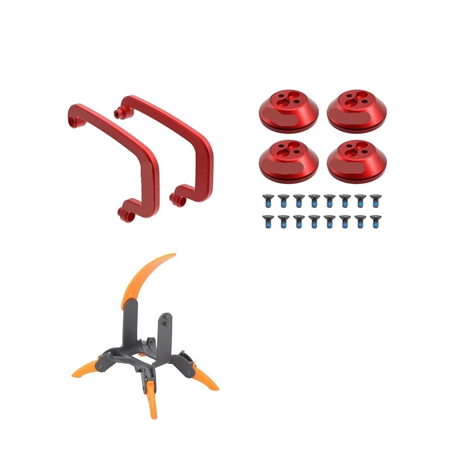 Gimbal-Linsenstoßstange aus Aluminiumlegierung for D-JI Avata 2, Motorabdeckung, Kollisionsschutz oben, Schutzstangen, Fahrwerk for Avata 2-Drohne(3in1 A) von Mooyaya