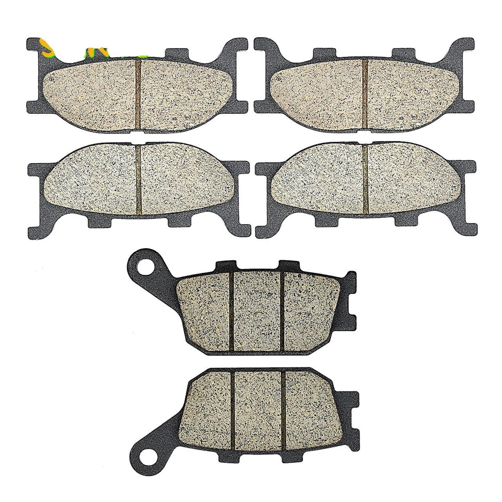 Motorrad Bremsbeläge Vorne Hinten for FZ6 FZ 6 Fazer 600 2 Kolben Sattel 04-07 XJ6 XJ 6 SNF Diversion 600 13-15(Front and Rear) von Mooyaya