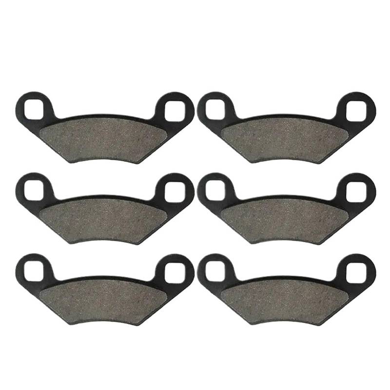 Motorrad-Bremsbeläge vorne und hinten for 300 H-awkeye 2008–2009, 300 S-portsman 500 O-utlaw 500 P-redator(3 Pairs) von Mooyaya